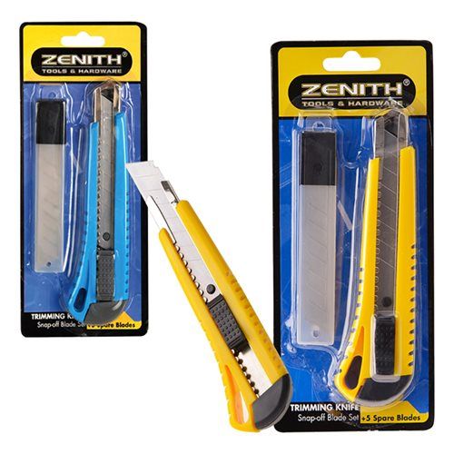 Bulk Pack 8 X Zenith 20mm Snap-Off Blade with 5 Spare Blades
