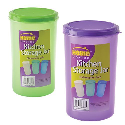 Bulk Pack 8 X Plastic Food Container - 1.2 Litre Assorted Colours