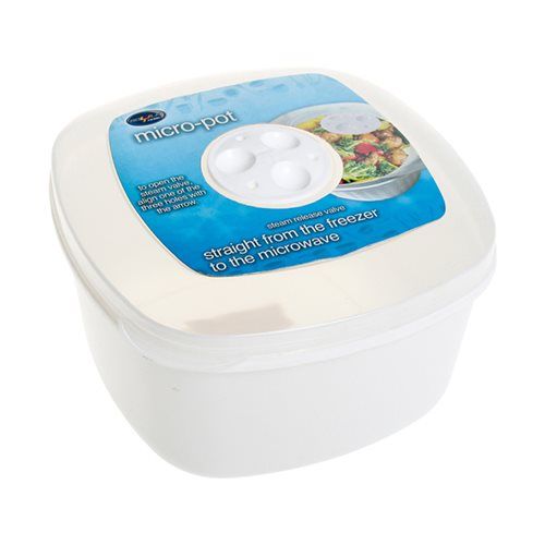 Bulk Pack 6 X Microwave Micro Pot 18x18x9cm