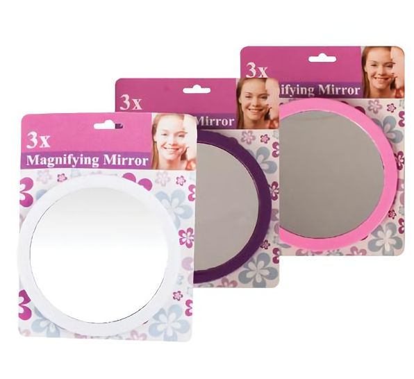 Bulk Pack 6 X Suction Magnifying Mirror 14cm