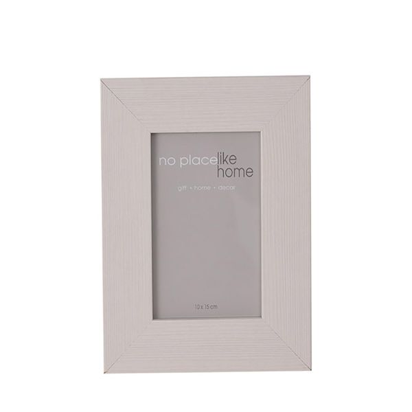 Bulk Pack 6 X Plastic White Border Picture Frame - 10x15cm Photo