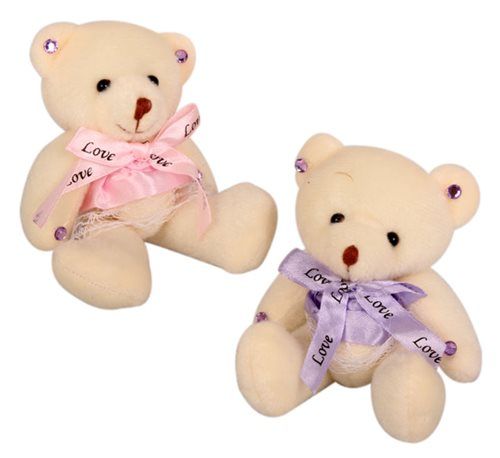 Bulk Pack 8 X Diamante Bear - 12cm