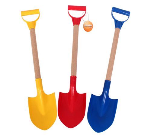 Bulk Pack 5 Xv Beach Spade With Wood Handle - 67cm Long