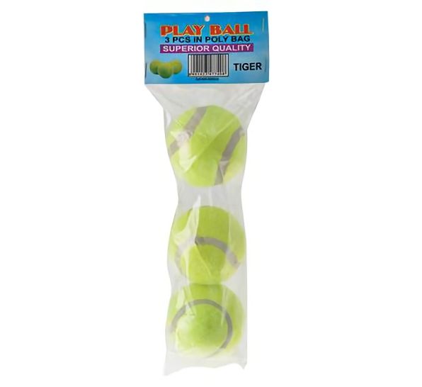 Bulk Pack 8 X Tennis Balls - Bag of 3 Yellow