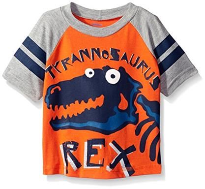 Gerber Graduates Boys' Short Sleeve Raglan T-Shirt - Dinosaur (Size: 12 Months) (Parallel Import)