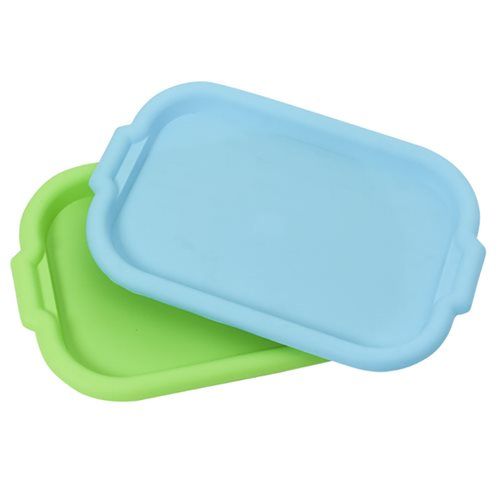 Bulk Pack 5x Rectangular Plastic Tray 49x33cm Assorted Colours