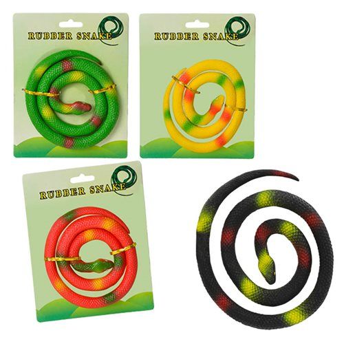 Bulk Pack 5x Rubber Snake 78cm