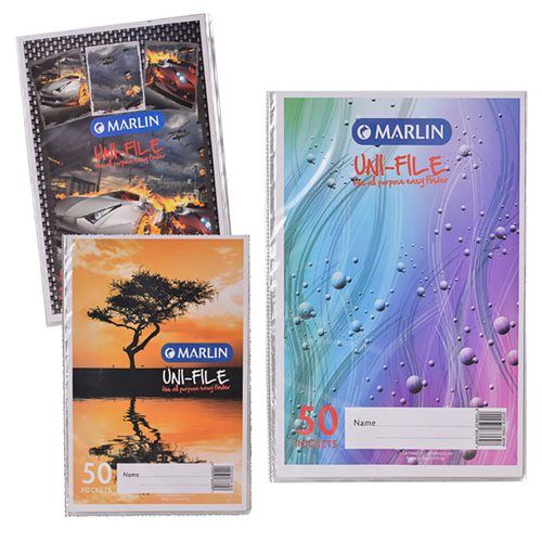 Bulk Pack 5x Marlin A4 Display Book 50 Page