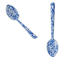 Bulk Pack 5x Spoon Enamel 30cm Slotted