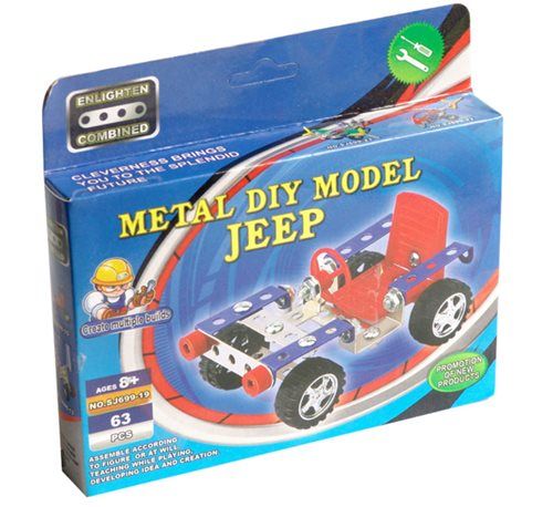 Bulk Pack 5x Jeep Constructor Set 63 Metal Pieces