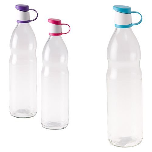Bulk Pack 5x Glass Drinking Bottle 1 Litre