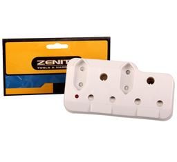 Bulk Pack 5x Plug-Adaptor 2x16a+2x2pin Power-On Zenith