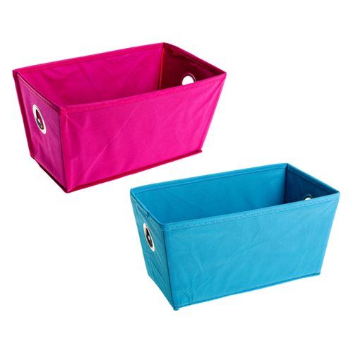 Bulk Pack 4x Non Woven Storage Basket 28x15x15cm