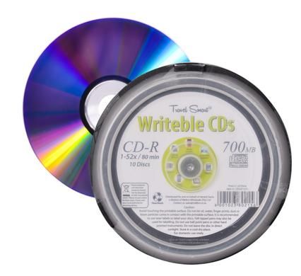Bulk Pack 4x Writable-CD 700mb/80min Drum-10