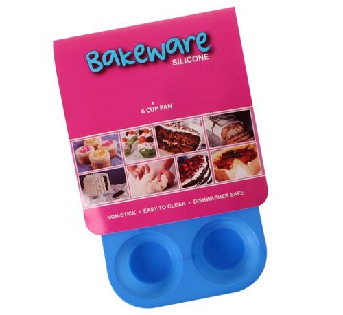 Bulk Pack 4x Bakeware Non Stick Silicone Cake Pan Six Cup