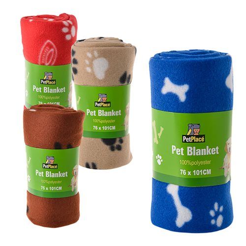 Bulk Pack 4x Pet's Fleecy Blanket 70x100cm
