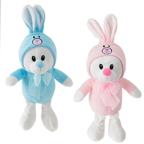 Bulk Pack 4x Plush Bear with Bunny Ears 15cm