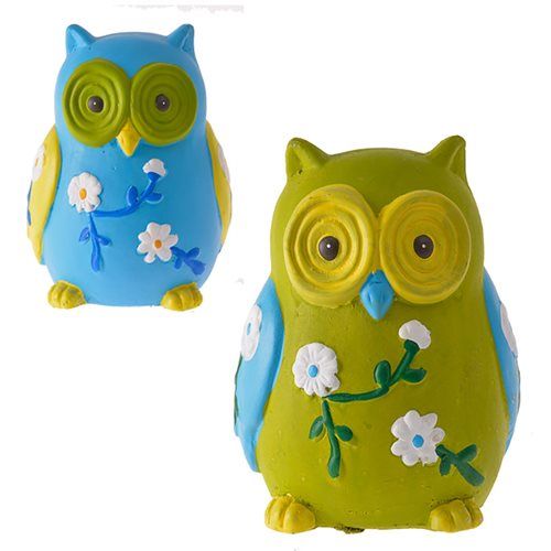 Bulk Pack 4x Ornamental Owl Assorted Colours