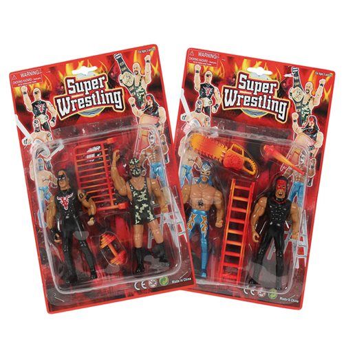 Bulk Pack 4x Wrestling Figurines