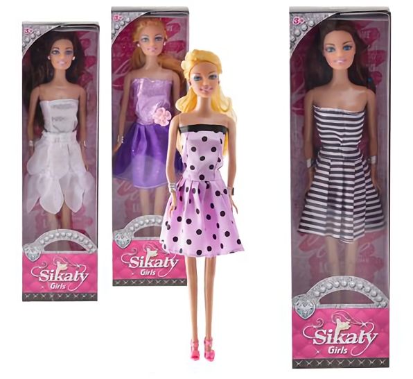 Bulk Pack 4x Fashion Doll 29cm Assorted