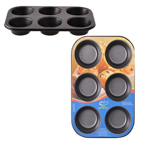 Bulk Pack 3x Non-Stick Muffin Tray 6-Cup