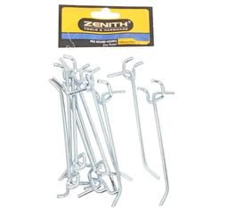 Pegboard-Hooks Single-Prong 100mm 10 Piece Packet - 6 Pack