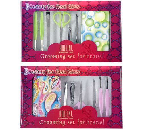 Bulk Pack 3x Manicure Set 8 Piece Set Assorted