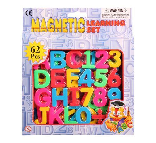 Bulk Pack 3x Magnetic Learning Set 62 Letters And Numerals