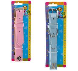 Bulk Pack 3x Pet Dog-Collar Pink/Blue 2.5x50cm Large