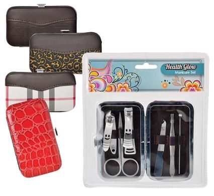 Bulk Pack 3x Manicure Set In Clip Case 6 Piece Set