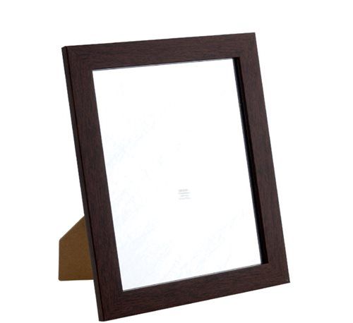 Bulk Pack 3x Wide Dark Wood Frame Mirror 20x25cm