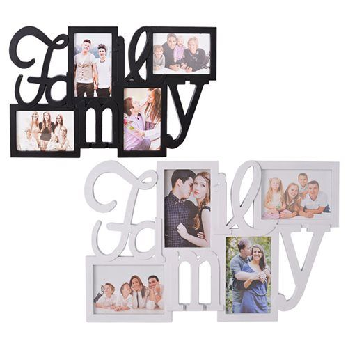 Bulk Pack 3x Collage Picture Frame With Word For 4 Pictures