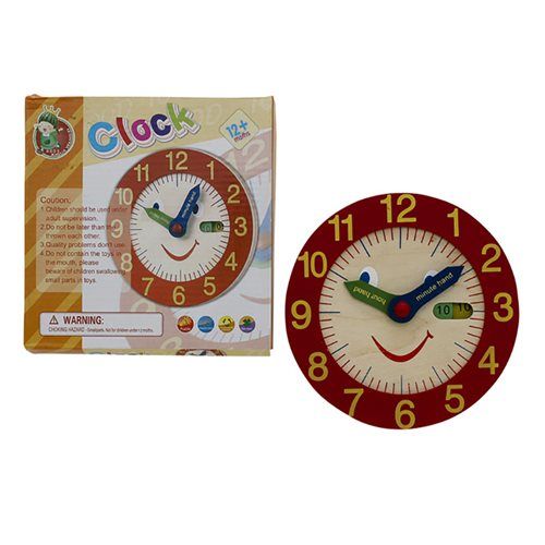 Bulk Pack 3x Wooden Educational Clock