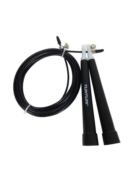 Tunturi Adjustable Steel Jump Rope - Black