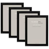 Black Picture Frames for Photo & Certificate - 4 Pack