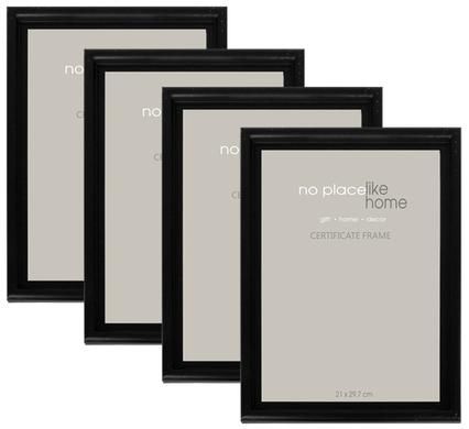 Black Picture Frames for Photo &amp; Certificate - 4 Pack