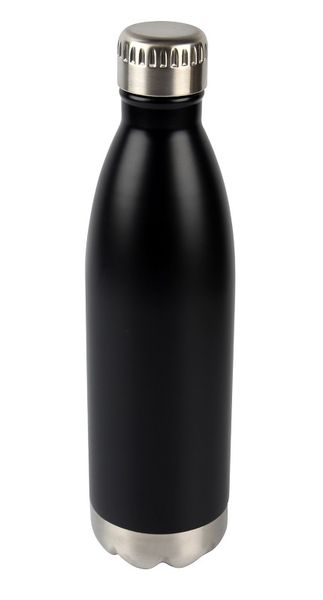 Leisure Quip Double Walled Black Stainless Steel Vacuum Bottle Flask 750ml