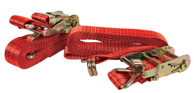 Xtreme Living - 2 Piece Ratchet Tie Down Set In Holder