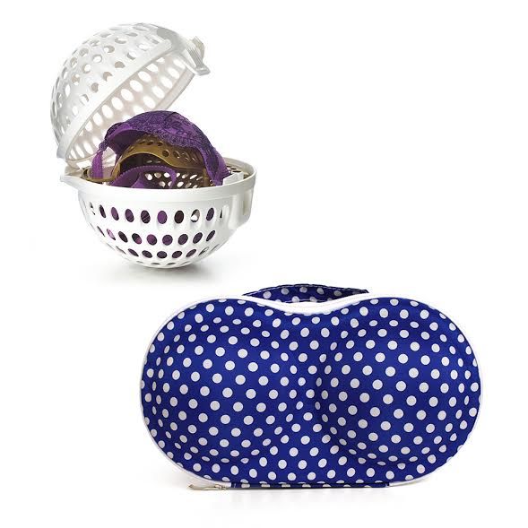 Bra &amp; Panty Organiser - Navy Polka Dot &amp; Betty Balls Combo