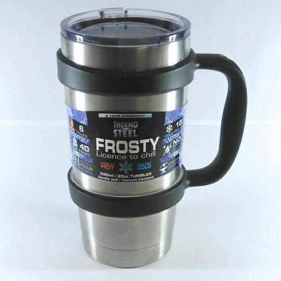 Thermosteel Frosty Vacuum Tumbler 590ml - Silver