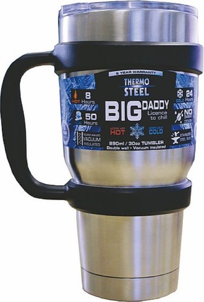 Thermosteel Big Daddy Vacuum Tumbler 890ml - Silver