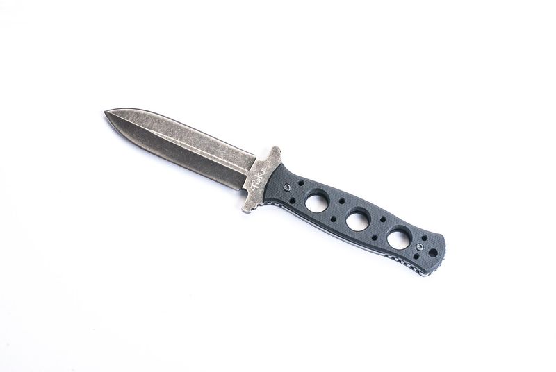 Tekut Hk2606 Stonewash Dagger 265Mm Fixed Blade