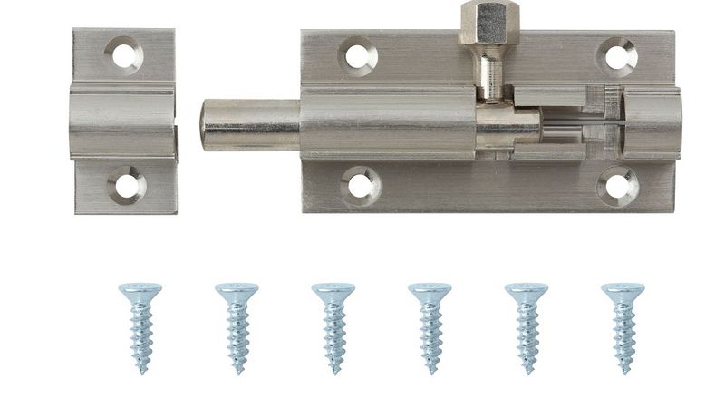 Cabinet Shop - Barrel Bolt Straight - 50mm