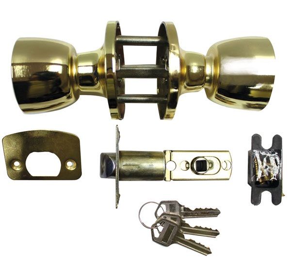 Cabinet Shop - Entrance Door Lock - Brass Plated