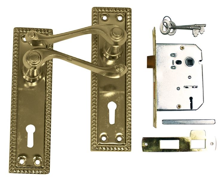 Cabinet Shop - Georgian Lockset - 2 Lever