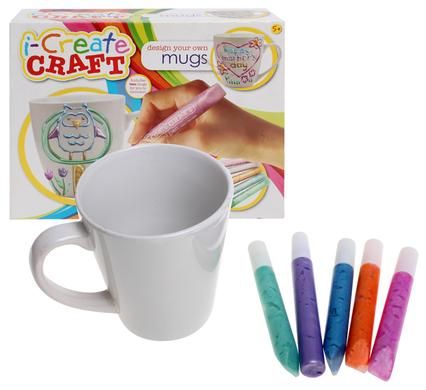 Colour-Your-Mug DIY Art With Glitter Pens For Kids
