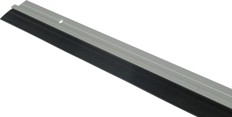 Door Seal - Aluminium Silver - With Rubber Strip 100 x 23 x 20 cm