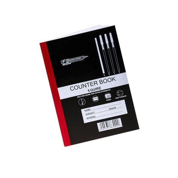 6x Hard Cover A4 Exercise Books - 96 Pages