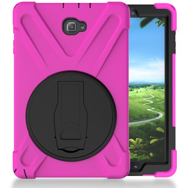 Tuff-Luv Rugged Case and Stand for Samsung Galaxy Tab A 10.1 - Pink