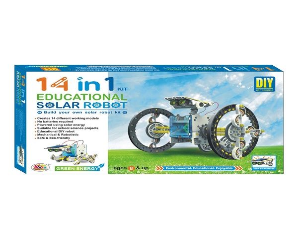 Solar Toys 14 In 1 Educational Solar Robot Kit